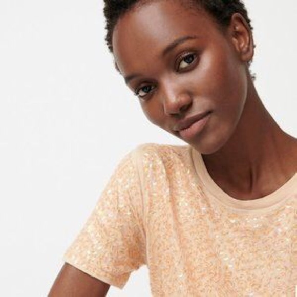 J.Crew sequins tee size large - Picture 6 of 6
